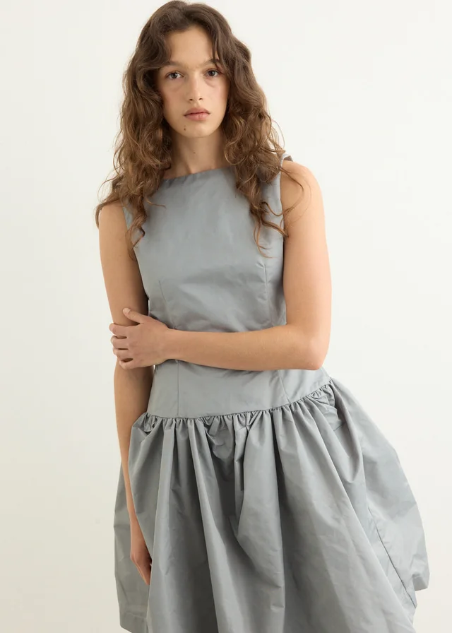 Baum und Pferdgarten Aneva Dress in Griffin Grey, image 1 of 1 from Incu