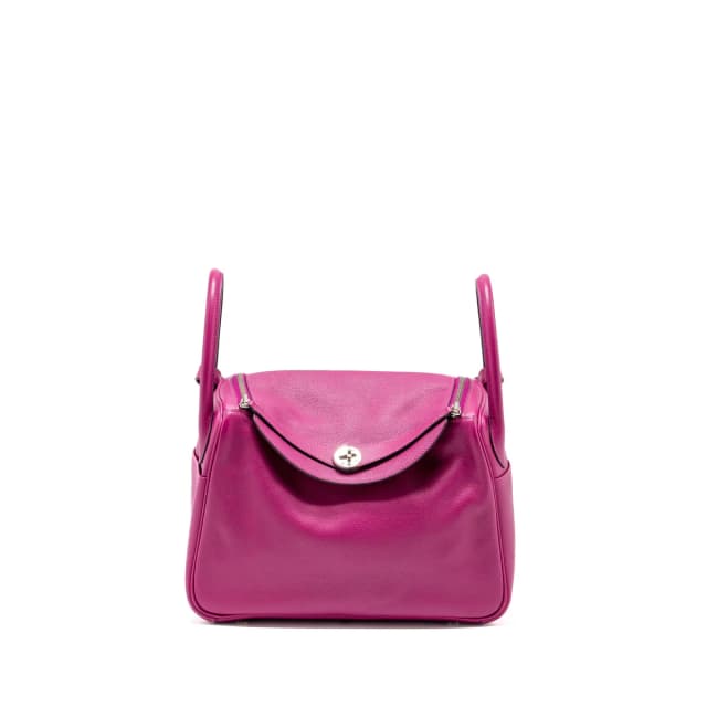 Hermès Lindy 30 Evercolor L3 Rose Pourpre SHW Stamp A in Pink Leather from EMIER, photo 1 of 1