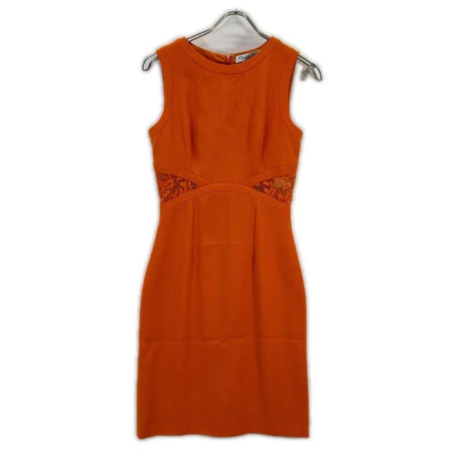 Dior Orange Sleeveless Dress 34 in Orange Wool from The Reluxe, photo 1 of 1