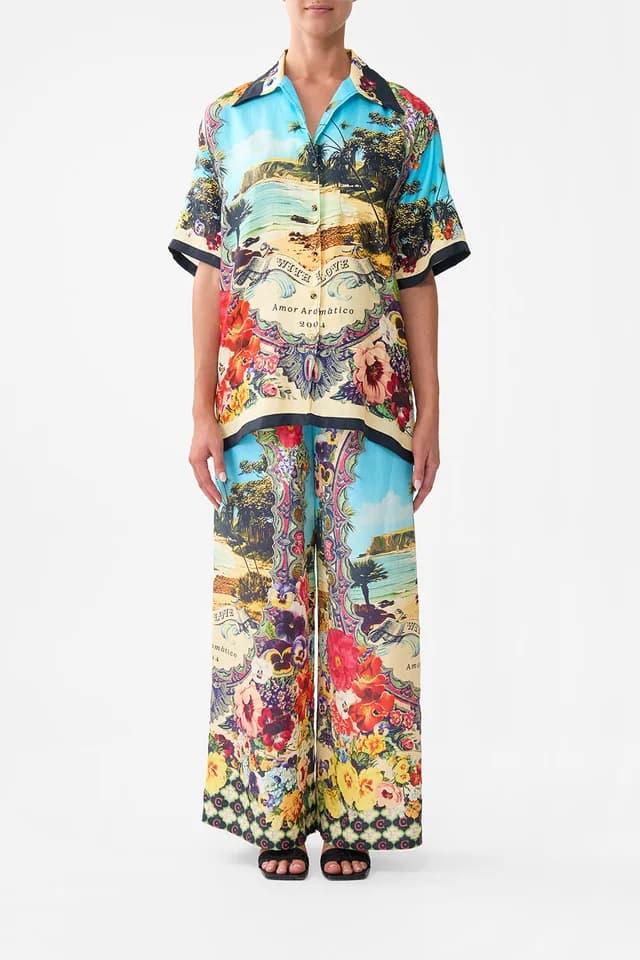 Camilla eBoutique OVERSIZED SHIRT WITH POCKET BATHING BOMBSHELL, image 1 of 1 from CAMILLA