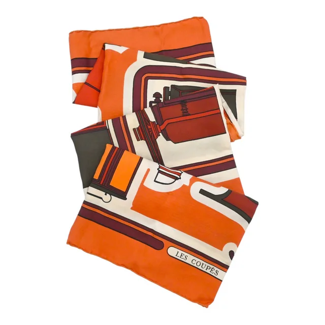 Hermès Les Coupés Silk Scarf by Françoise de La Perrière in Silk from Clotheshorse Anonymous, photo 1 of 1