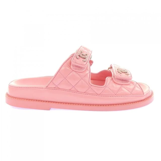Chanel Sandals Pink in Pink Lambskin from The Reluxe, photo 1 of 1