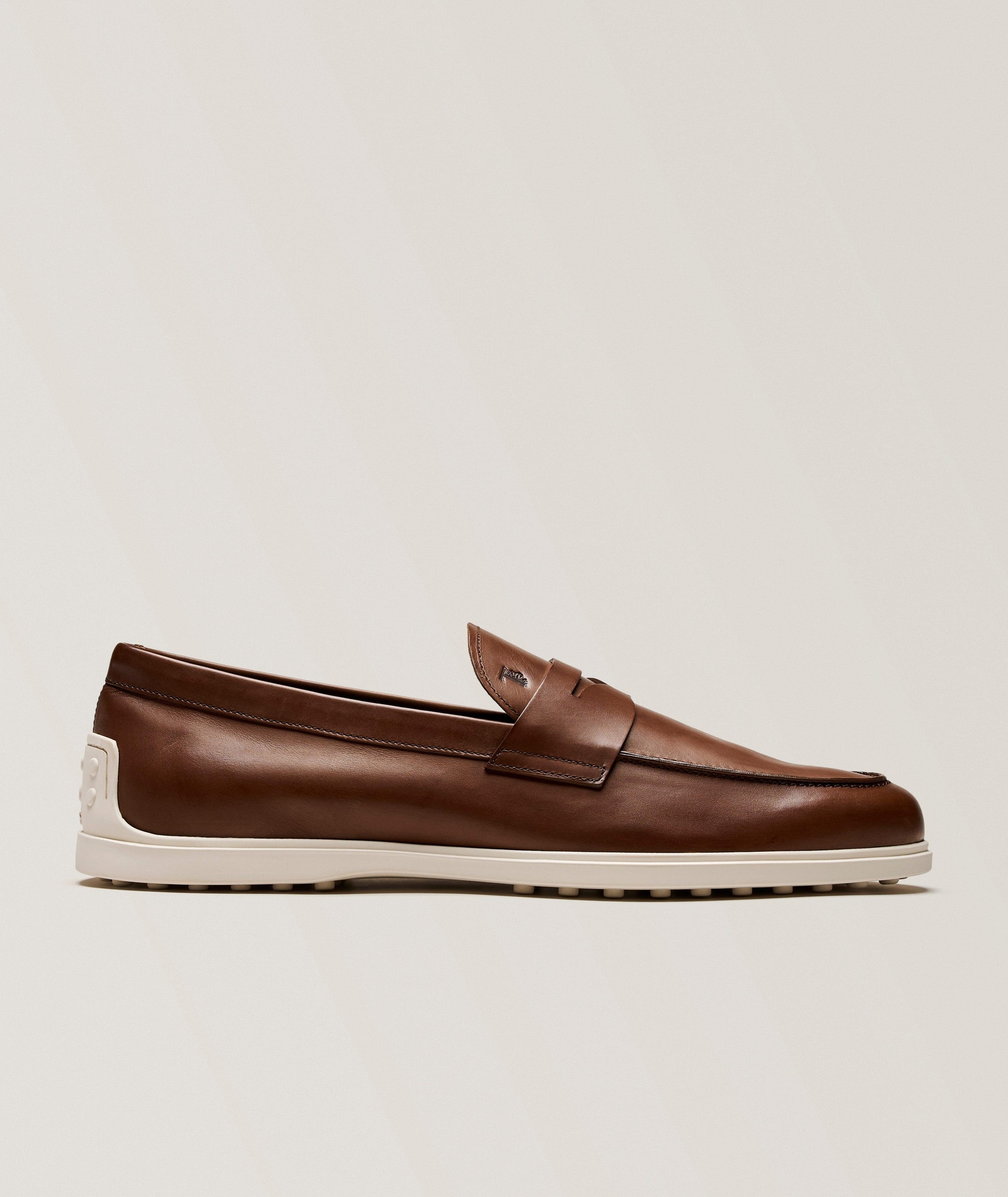 Tod's Classic Leather Penny Loafers in Brown Leather, image 1 of 1 from Harry Rosen