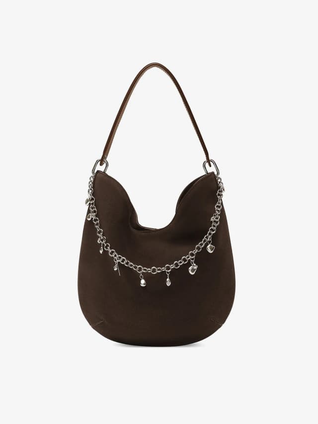 Bec&Bridge RHEA SAC BAG - CHOC SUEDE, image 1 of 1 from BEC + BRIDGE