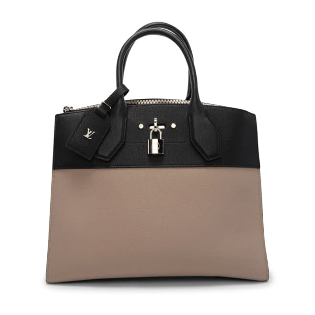 Louis Vuitton Taurillon City Steamer MM in Bi-Colour from Blue Spinach, photo 1 of 1