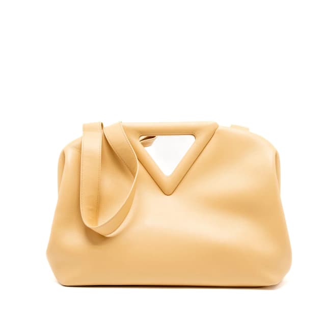 Bottega Veneta Point Top Handle Bag Smooth Nappa Almond in Nappa leather from EMIER, photo 1 of 1