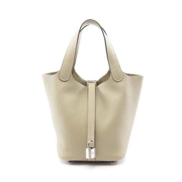Hermès Handbag Picotin Lock PM Sage in Clemence leather from The Reluxe, photo 1 of 1