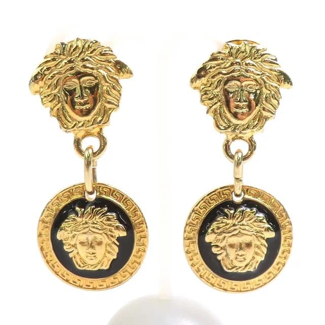 Versace Earrings Gold in Gold from The Reluxe, photo 1 of 1