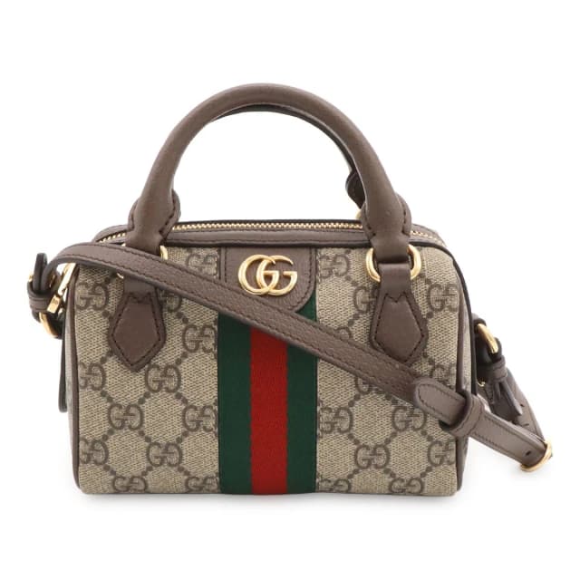Gucci Ophidia GG Supreme Super Mini Bag Mini 2-Way Beige in Beige Canvas from The Reluxe, photo 1 of 1