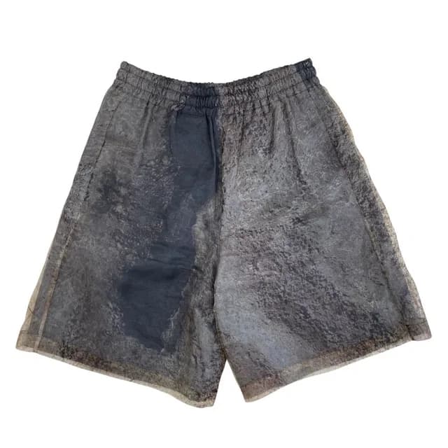 Louis Vuitton Shorts Printed Mesh Polyester Silk Brown in Brown Silk from The Reluxe, photo 1 of 1