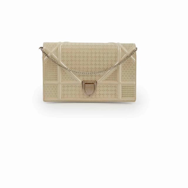 Dior Mini Patent Diorama Ivory in White Patent leather from The Purse Affair, photo 1 of 1