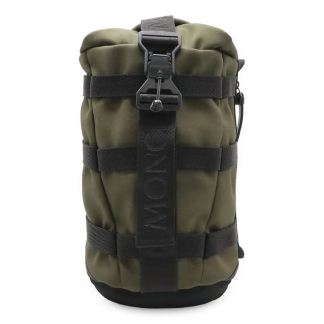 Moncler Argens Mono Belt Bag Backpack Nylon Canvas Khaki Green Black in Black Canvas from The Reluxe, photo 1 of 1