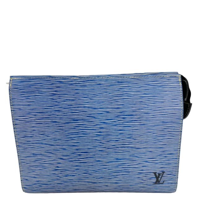 Louis Vuitton Toilette Poche Epi Leather Pouch Blue in Blue Leather from Dallas Designer Handbags, photo 1 of 1