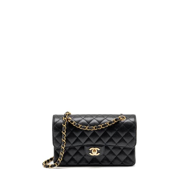 Chanel Small Classic Double Flap Bag Caviar Black GHW (microchip) in Black Caviar leather from EMIER, photo 1 of 1