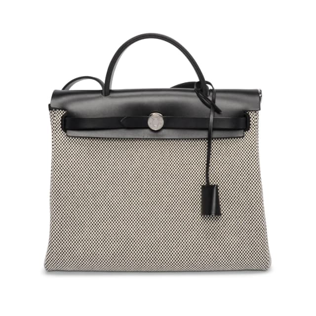 Hermès Hunter & Criss Viking Herbag Zip 31 in Black Leather from Blue Spinach, photo 1 of 1
