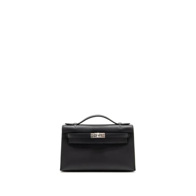 Hermès Kelly Pochette Swift BLACK SHW Stamp K in Black Swift leather from EMIER, photo 1 of 1