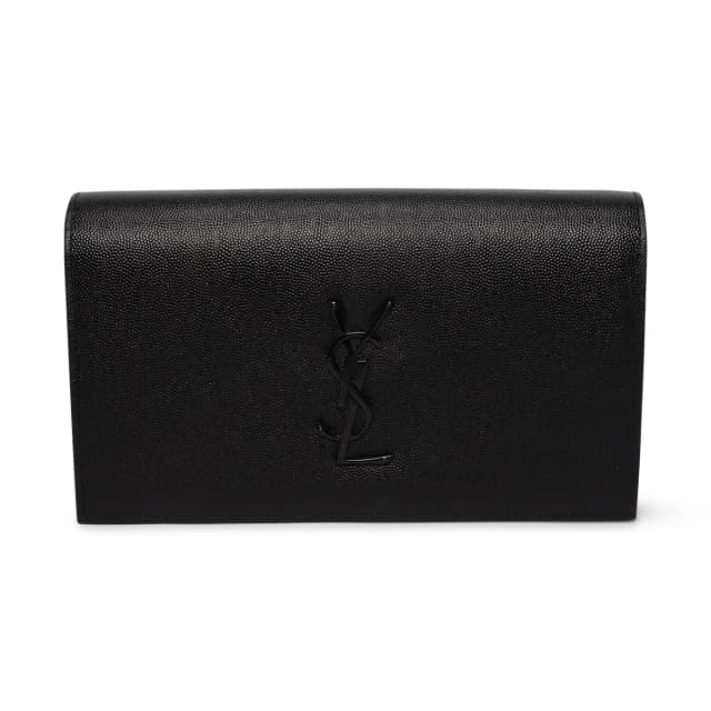 Saint Laurent Grain de Poudre Kate Clutch in Black from Blue Spinach, photo 1 of 1