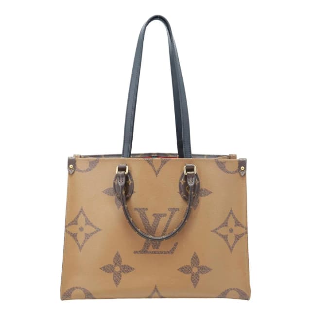 Louis Vuitton Onthego MM Reverse Monogram Giant Canvas Tote Bag Brown in Brown Canvas from Dallas Designer Handbags, photo 1 of 1