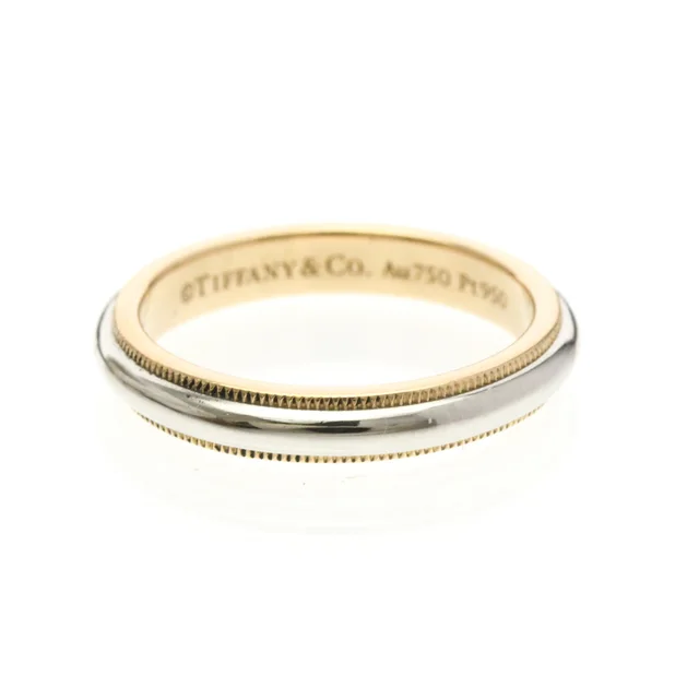 Tiffany & Co. Milgrain Ring Pink Gold (18K) Fashion No Stone Band Ring Silver,Pink Gold in Pink gold/Silver Pink gold (18K) from Elady, photo 1 of 1