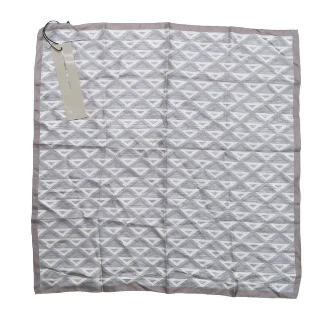 Dior CD Diamond Logo All Pattern Shawl 100% Silk Gray Scarf in Grey Silk from The Reluxe, photo 1 of 1