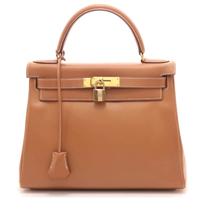 Hermès Kelly 28 Natural Retourne Handbag Vauchamonie Stamp in Beige from The Reluxe, photo 1 of 1