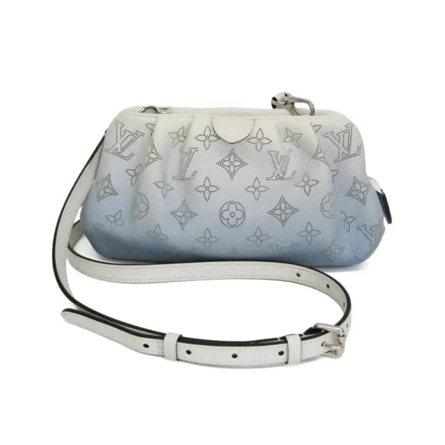 Louis Vuitton Mahina Scala Mini M80497 Women's Clutch Bag,Shoulder Bag Blue,White in Blue/White Mahina leather from Elady, photo 1 of 1