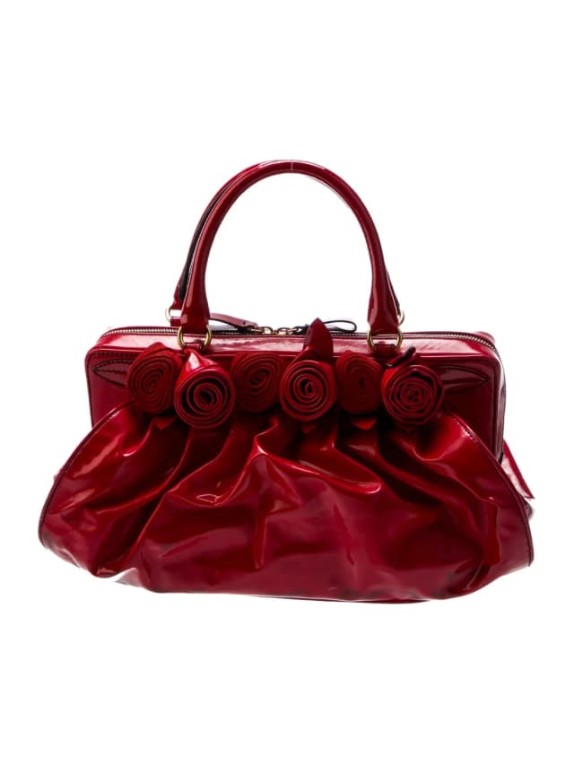 Valentino Garavani Top Handle Other bag in Red Patent leather from The RealReal, photo 1 of 1