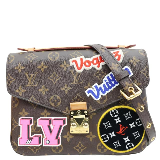 Louis Vuitton Metis Pochette Patches Monogram Canvas Crossbody Bag Brown in Brown Coated canvas from Dallas Designer Handbags, photo 1 of 1