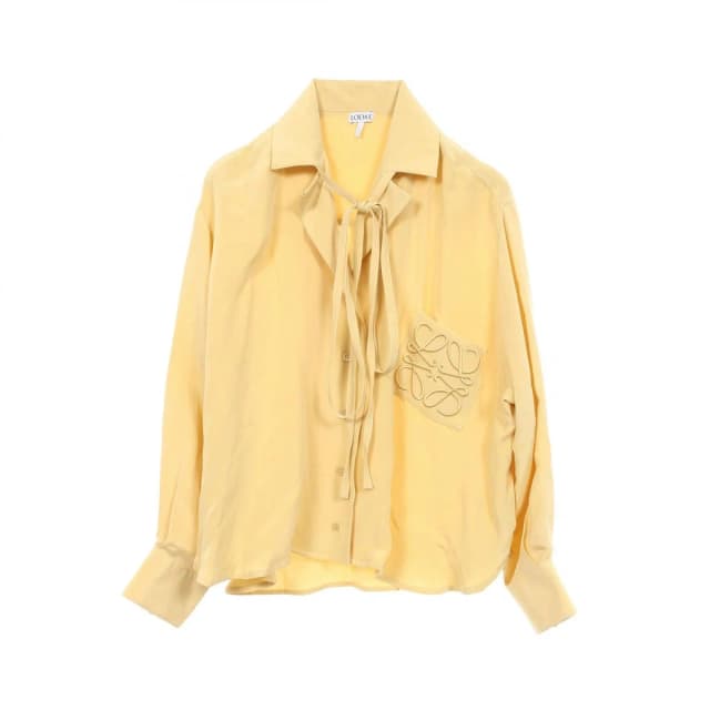Loewe Anagram Long Sleeve Silk Shirt in Silk from The Reluxe, photo 1 of 1