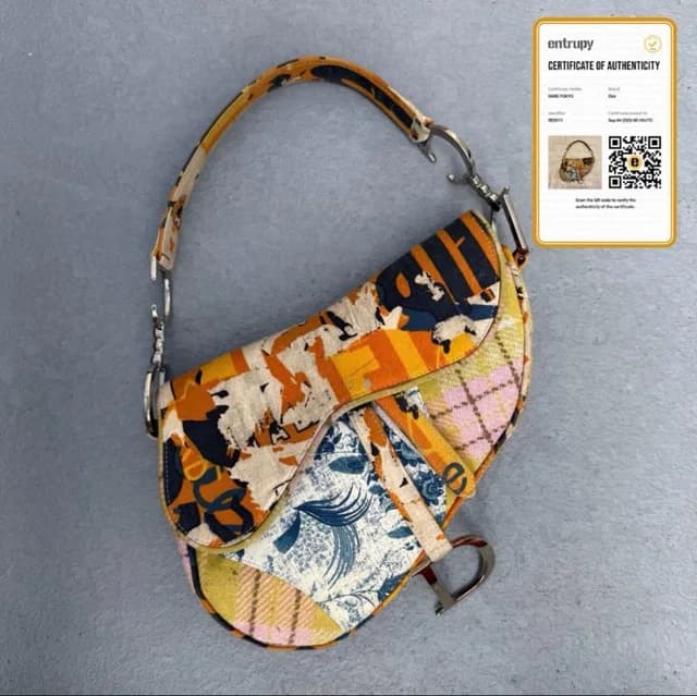 Dior Galliano Saddle Shoulder Bag Multicolor in Multicolor from The Reluxe, photo 1 of 1
