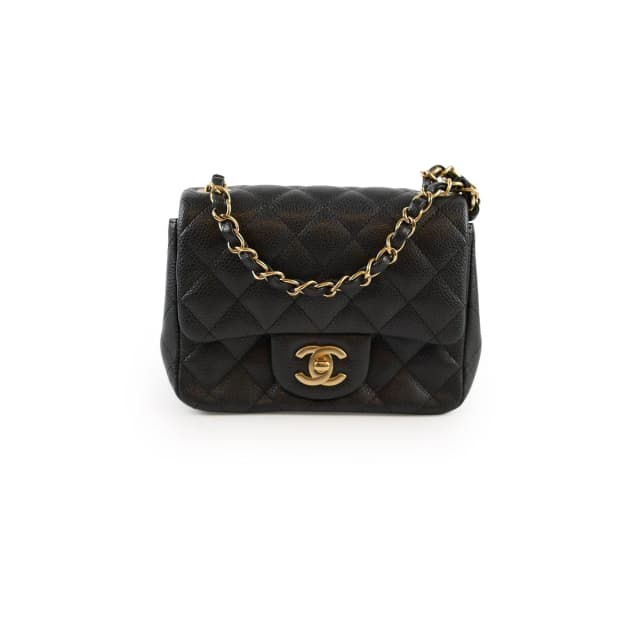 Chanel Mini Caviar Square Black in Black Caviar leather from The Purse Affair, photo 1 of 1