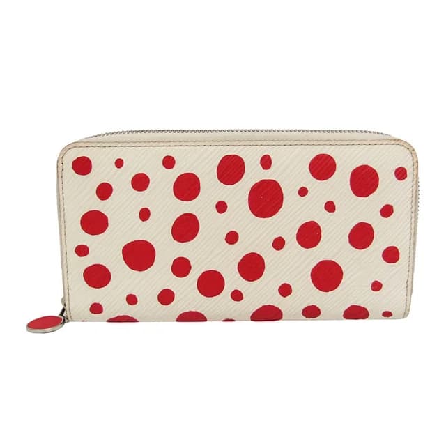Epi LV X YK Zippy Wallet Yayoi Kusama M81961 Women's Epi Leather Long Wallet (bi-fold) Red Color in Red color/White Epi leather from Elady, photo 1 of 1