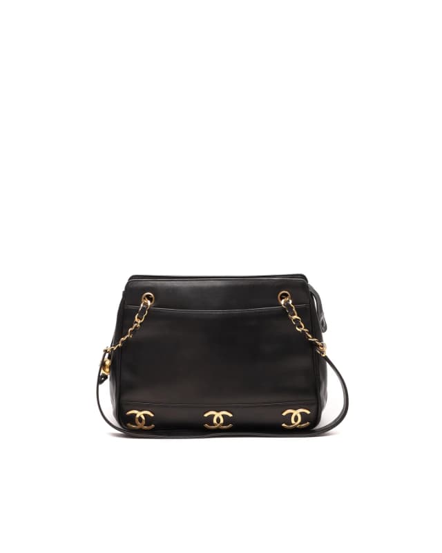 Chanel Triple CC Chain Tote Bag in Leather from A Retro Tale, photo 1 of 1