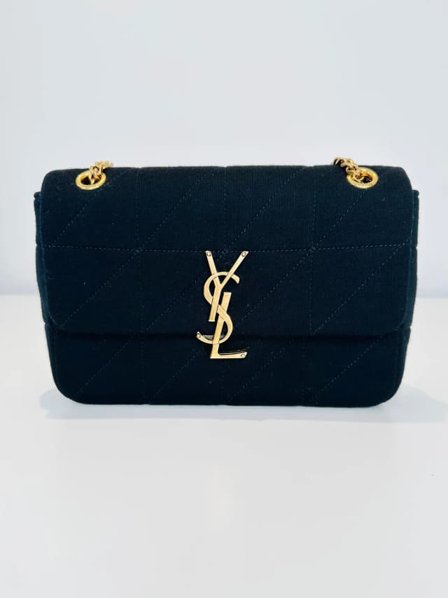 Saint Laurent Medium Jamie Quilted Wool Jersey Bag in Wool from Edit Second Hand, photo 1 of 1