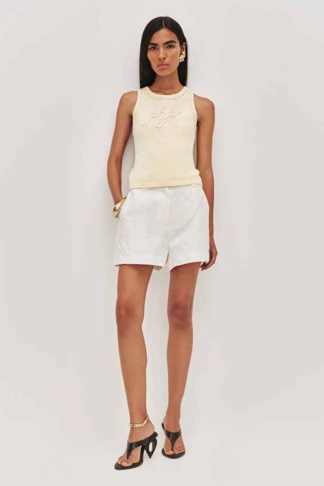 AJE Freddie Short in IVORY, image 1 of 1 from Aje