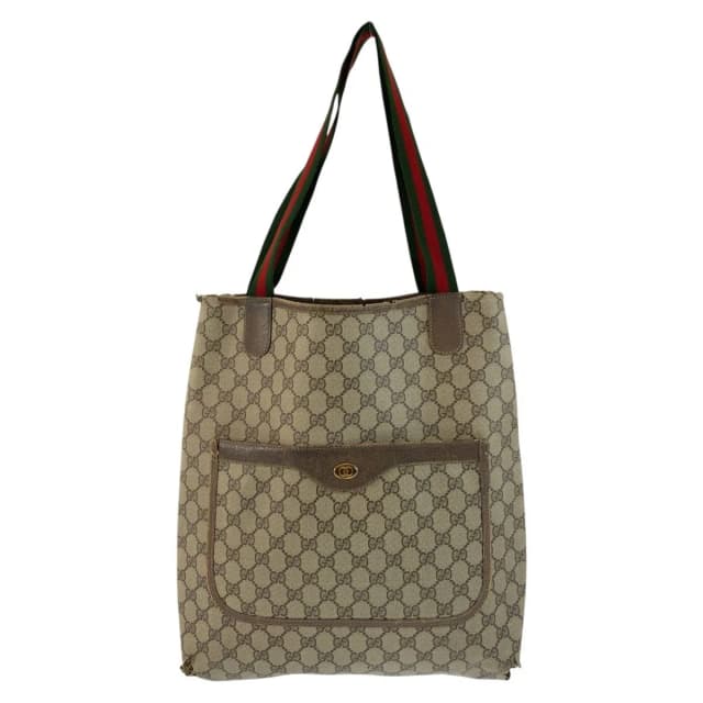 Gucci Vintage Sherry Line Beige GG Supreme Canvas 003 Tote Shoulder Bag in Beige Canvas from The Reluxe, photo 1 of 1