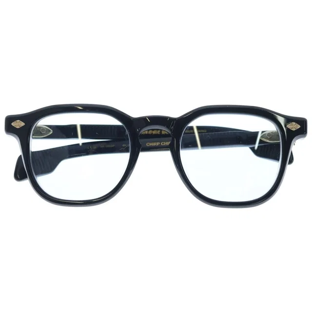 Chrome Hearts Chirp Wellington Sunglasses Black Frame Gold Eyewear in Black from The Reluxe, photo 1 of 1