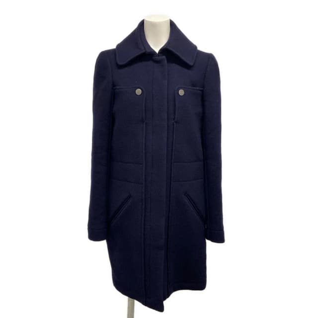 Chanel Coat Navy Wool Angora 34 in Navy Wool from The Reluxe, photo 1 of 1