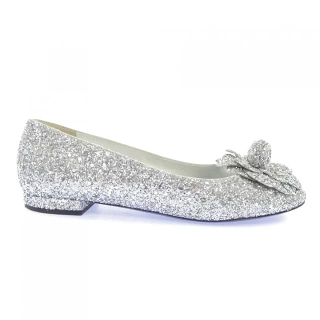 Chanel Flat Sneakers Silver in Silver from The Reluxe, photo 1 of 1