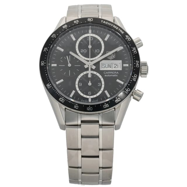 TAG Heuer Carrera Juan Manuel Fangio CV201AG 41mm Stainless Steel Watch from H&T, photo 1 of 1