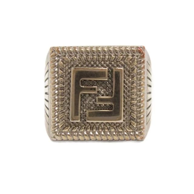 Fendi Ring FF Logo S Silver in Silver from The Reluxe, photo 1 of 1