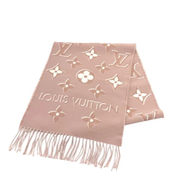 LV Essential Shine Wool Silk Blend Rose Scarf 170 34 in Pink Silk from The Reluxe, photo 1 of 1
