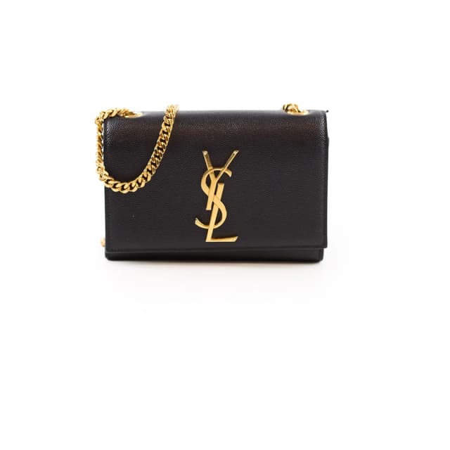 Saint Laurent Mini Kate Bag Black in Black Leather from The Purse Affair, photo 1 of 1