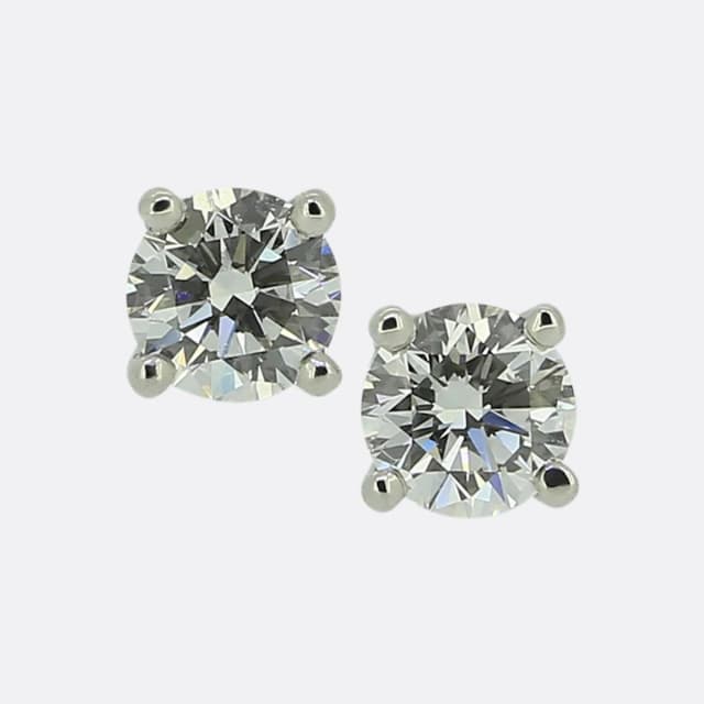 Tiffany & Co. 0.40 Carat Diamond Stud Earrings from The Vintage Jeweller, photo 1 of 1
