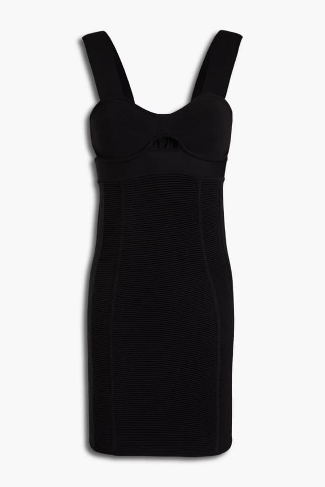 Hervé Léger Cutout Bandage Mini Dress in Black, image 1 of 1 from THE OUTNET