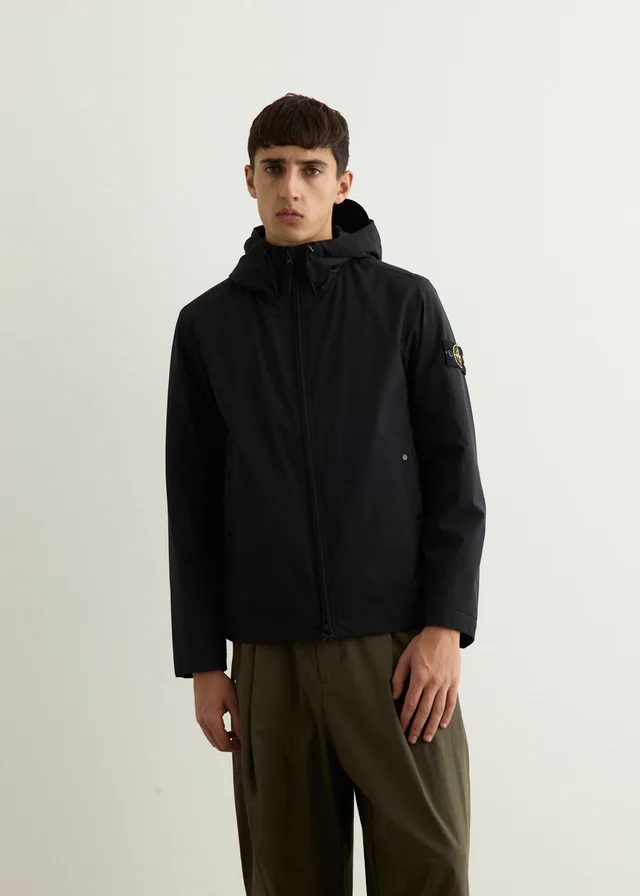 Stone Island Light Soft Shell Short Parka in V0029 - BLACK, image 1 of 1 from Incu