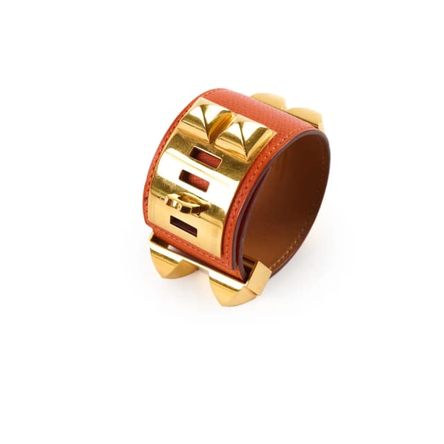 Hermès Collier de Chien Orange Bracelet T2 in Orange Epsom leather from The Purse Affair, photo 1 of 1