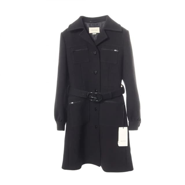Gucci Wool Coat Black in Black Wool from The Reluxe, photo 1 of 1