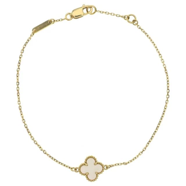 Van Cleef & Arpels Sweet Alhambra Papillon Mother of Pearl Bracelet 18K Yellow Gold in Yellow from The Reluxe, photo 1 of 1