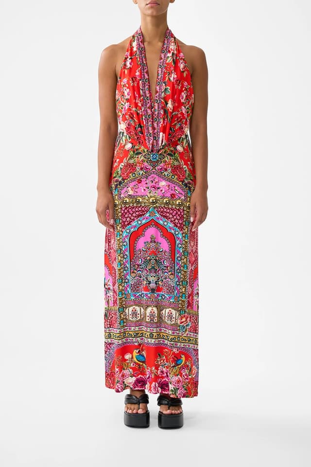 Camilla eBoutique DEEP COWL PLUNGE DRESS HEIRLOOM EMPIRE, image 1 of 1 from CAMILLA